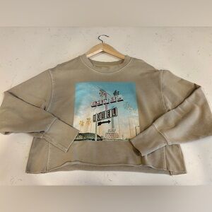 Colsie Target XS Retro Motel Beige Crop